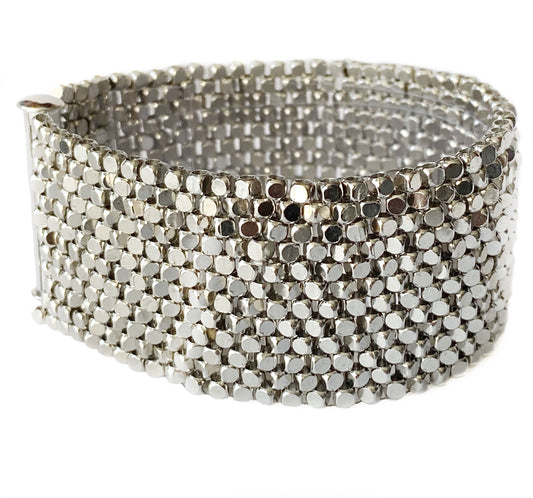 Pyrite Hand-Woven Beaded Bracelet