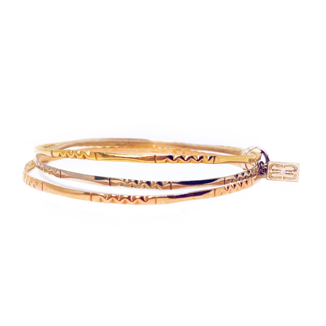 Rose Gold Vermeil Bangle Bracelet