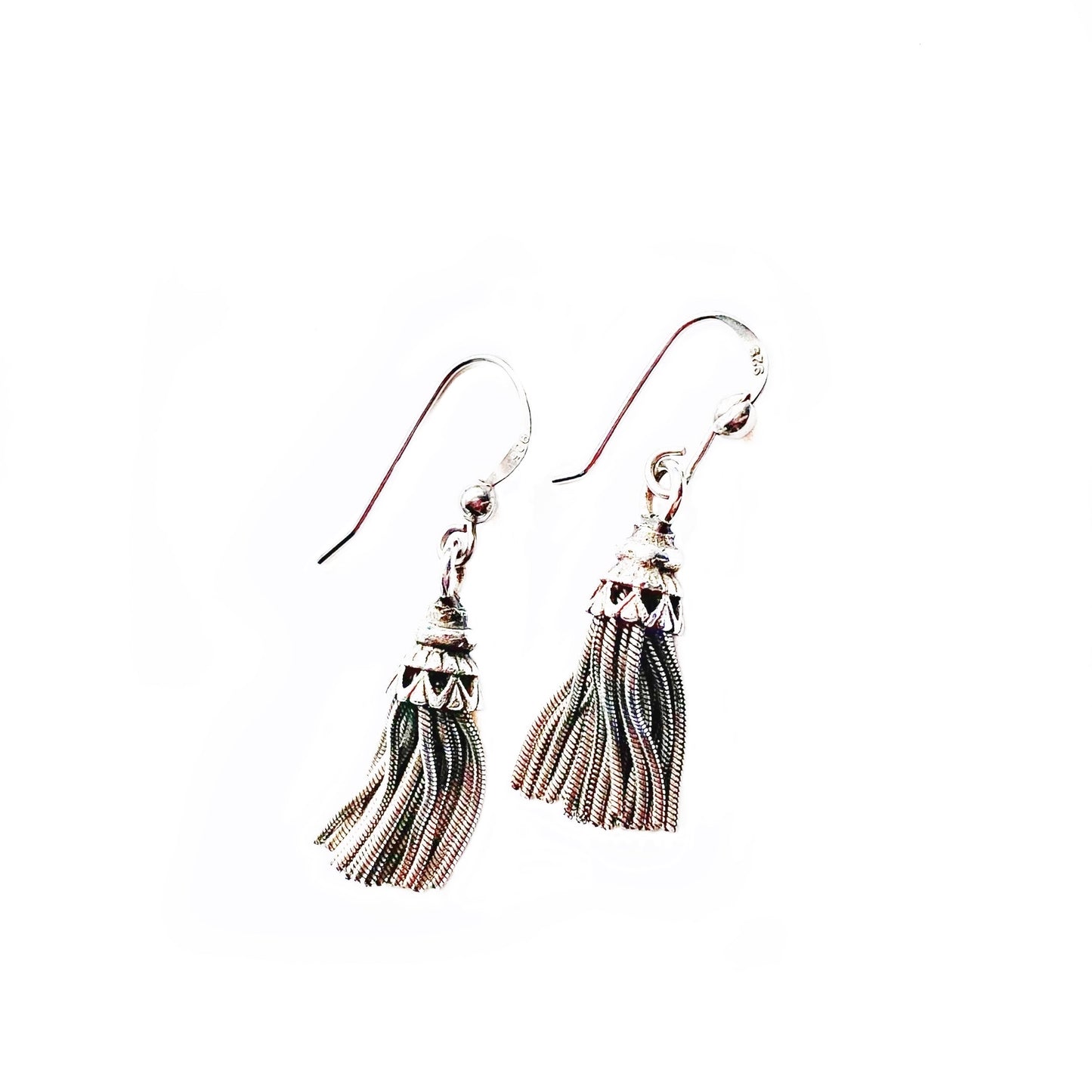 Sterling Silver Tassel Earrings