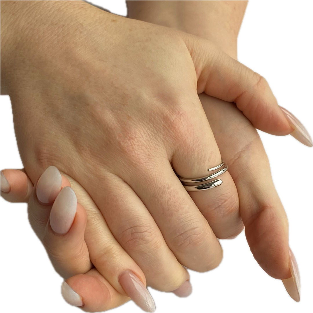 Sterling Silver Round-Wrapped Ring