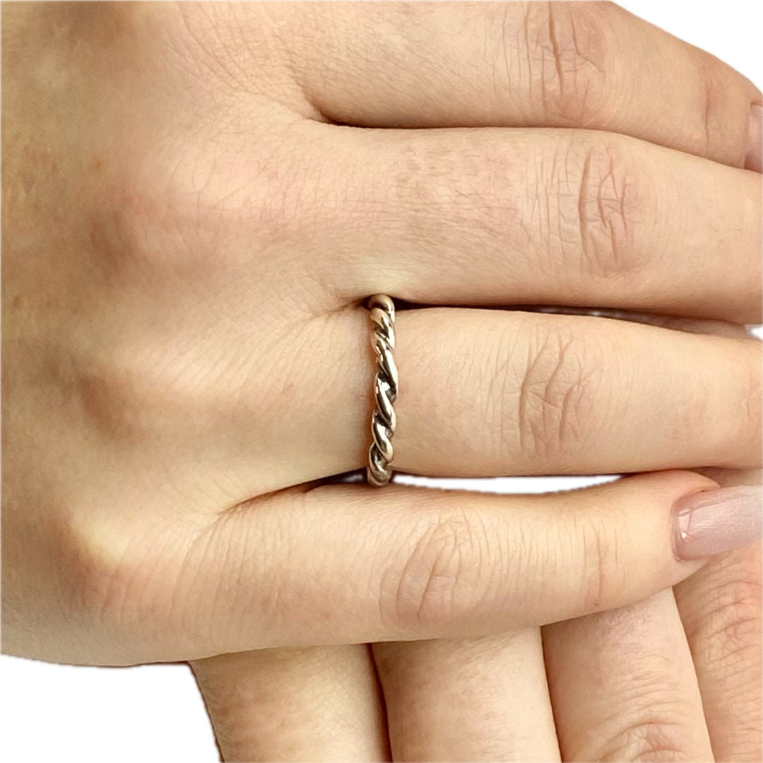 Sterling Silver Twisted Ring