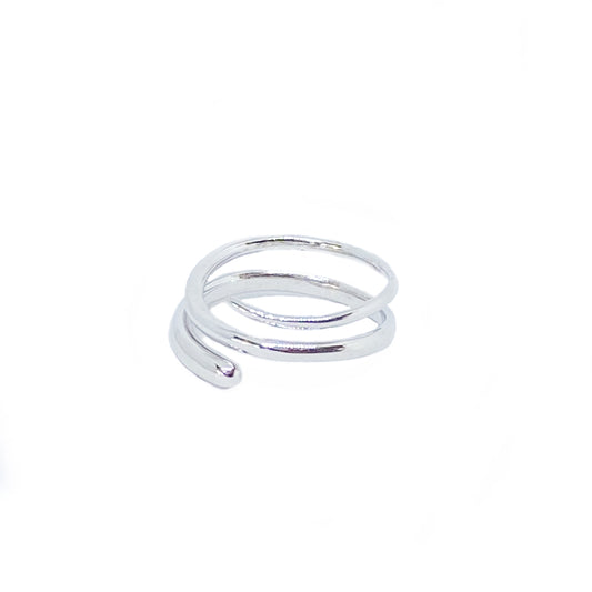 Sterling Silver Round-Wrapped Ring