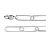 Sterling Silver Paperclip Chain