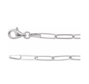 Sterling Silver Paperclip Chain