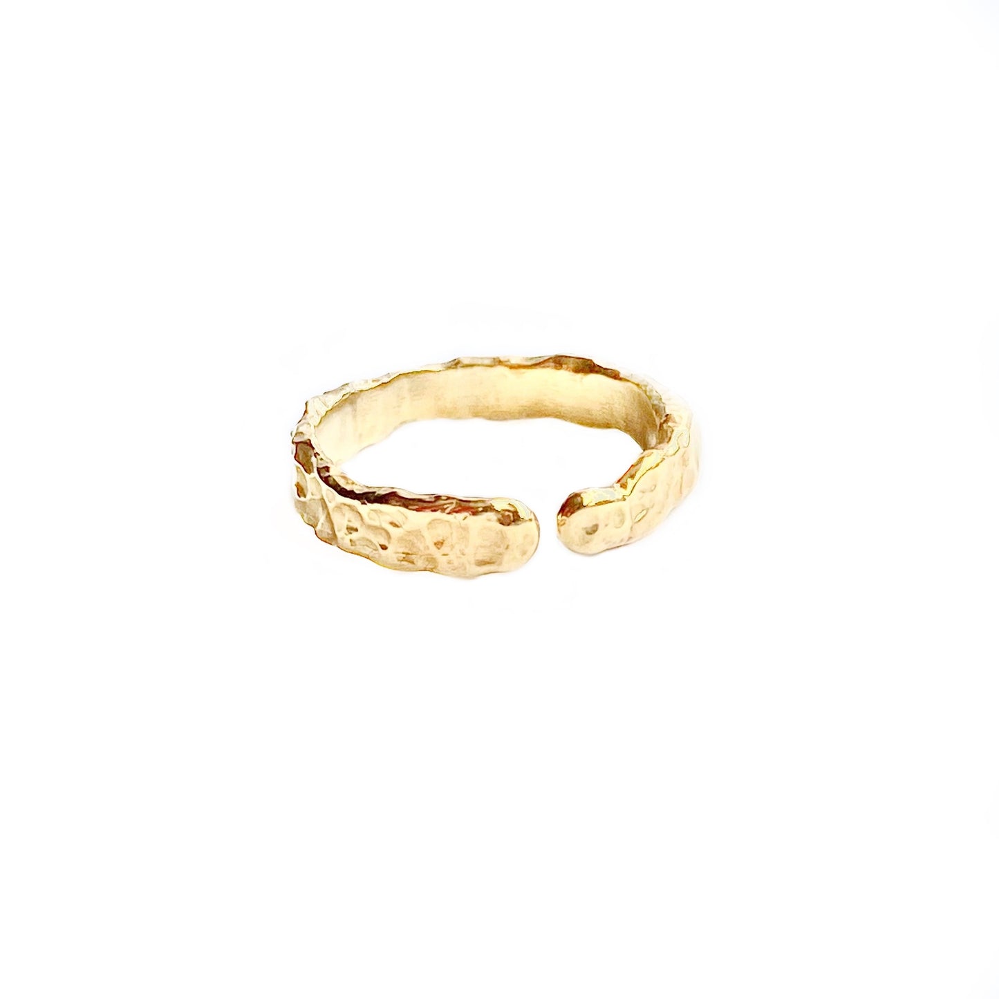 Gold 18K Vermeil Organic Open Ring