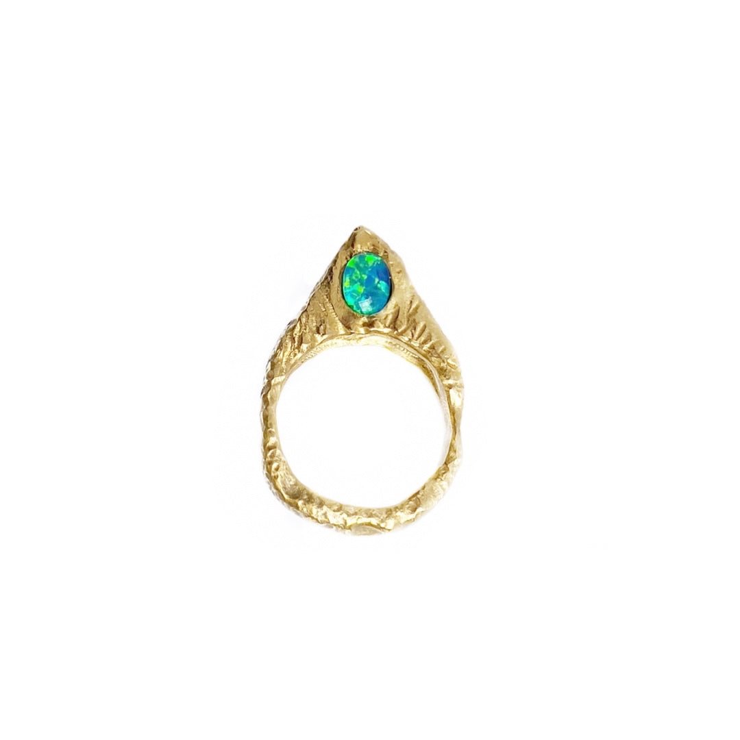 Gold 18K Vermeil Pointed Mountain Peak Ring