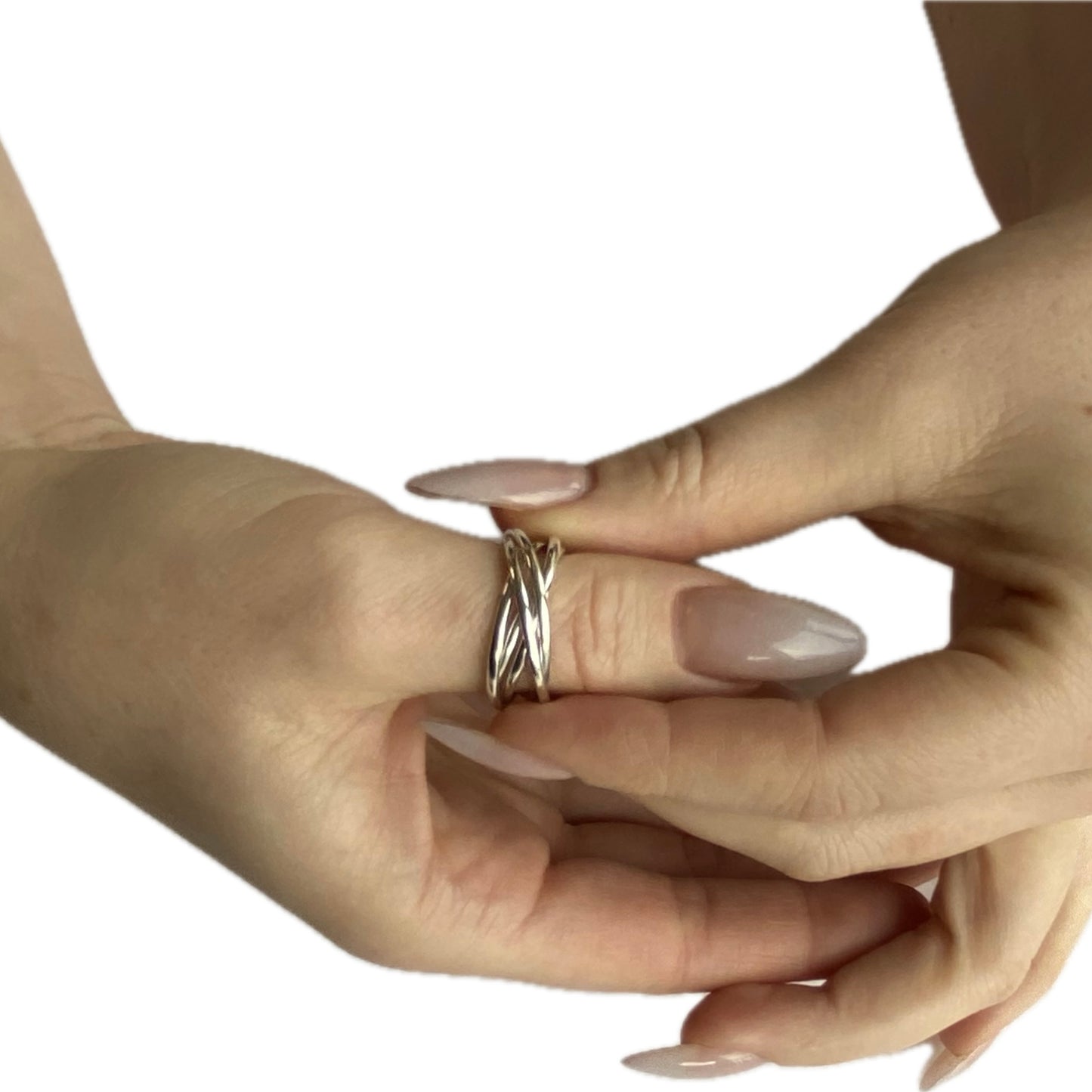 Sterling Silver 5-Linked Ring