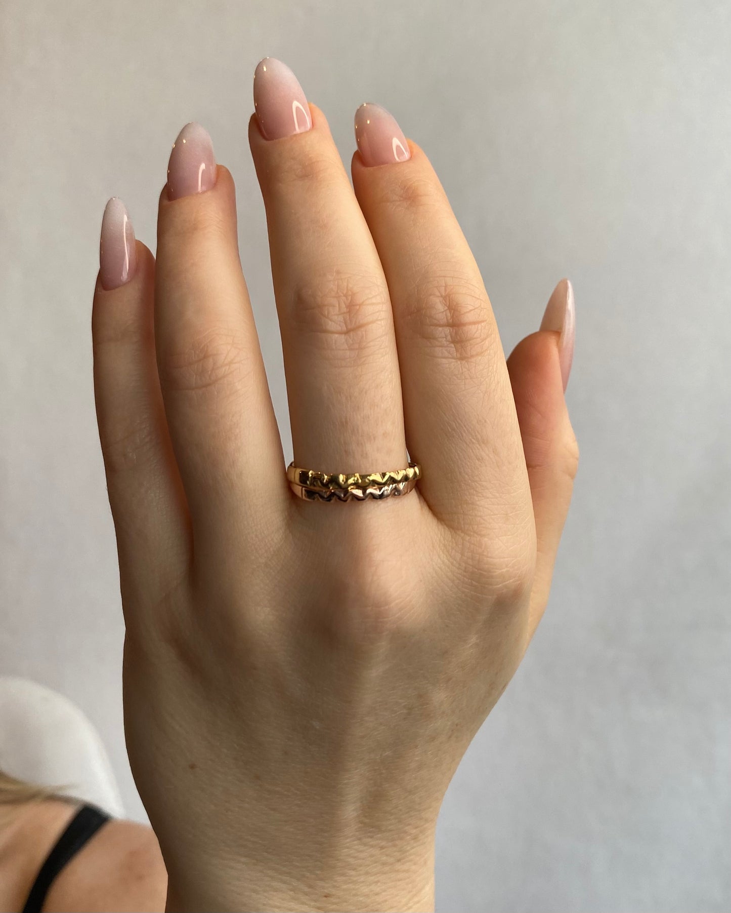 Rose Gold Vermeil "Athena" Ring, 3mm, Size 11