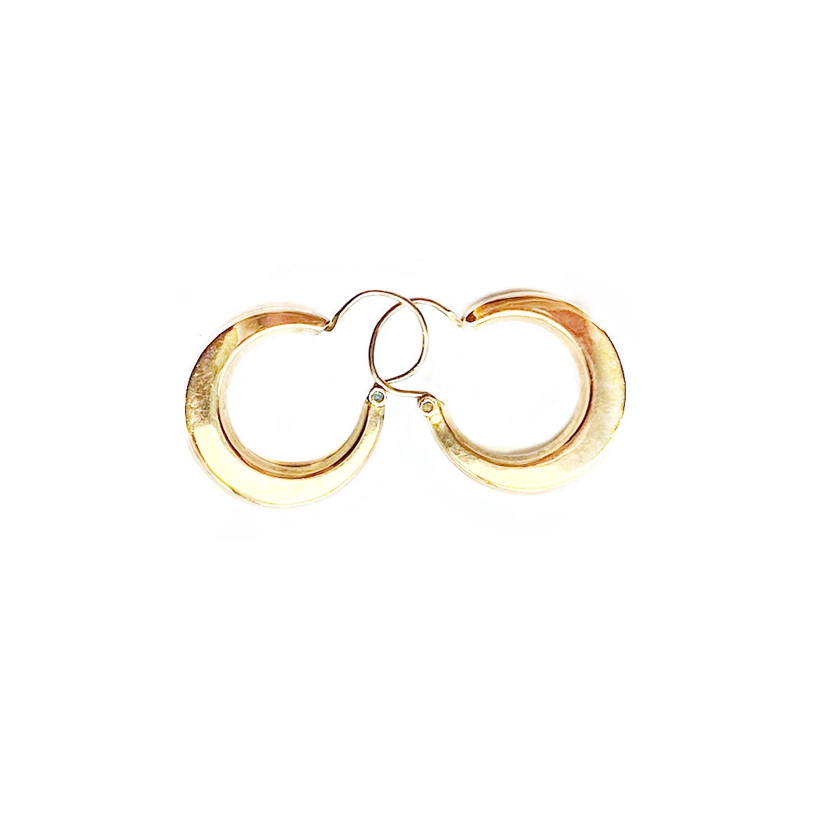 Gold Horseshoe Earring Hoops Small