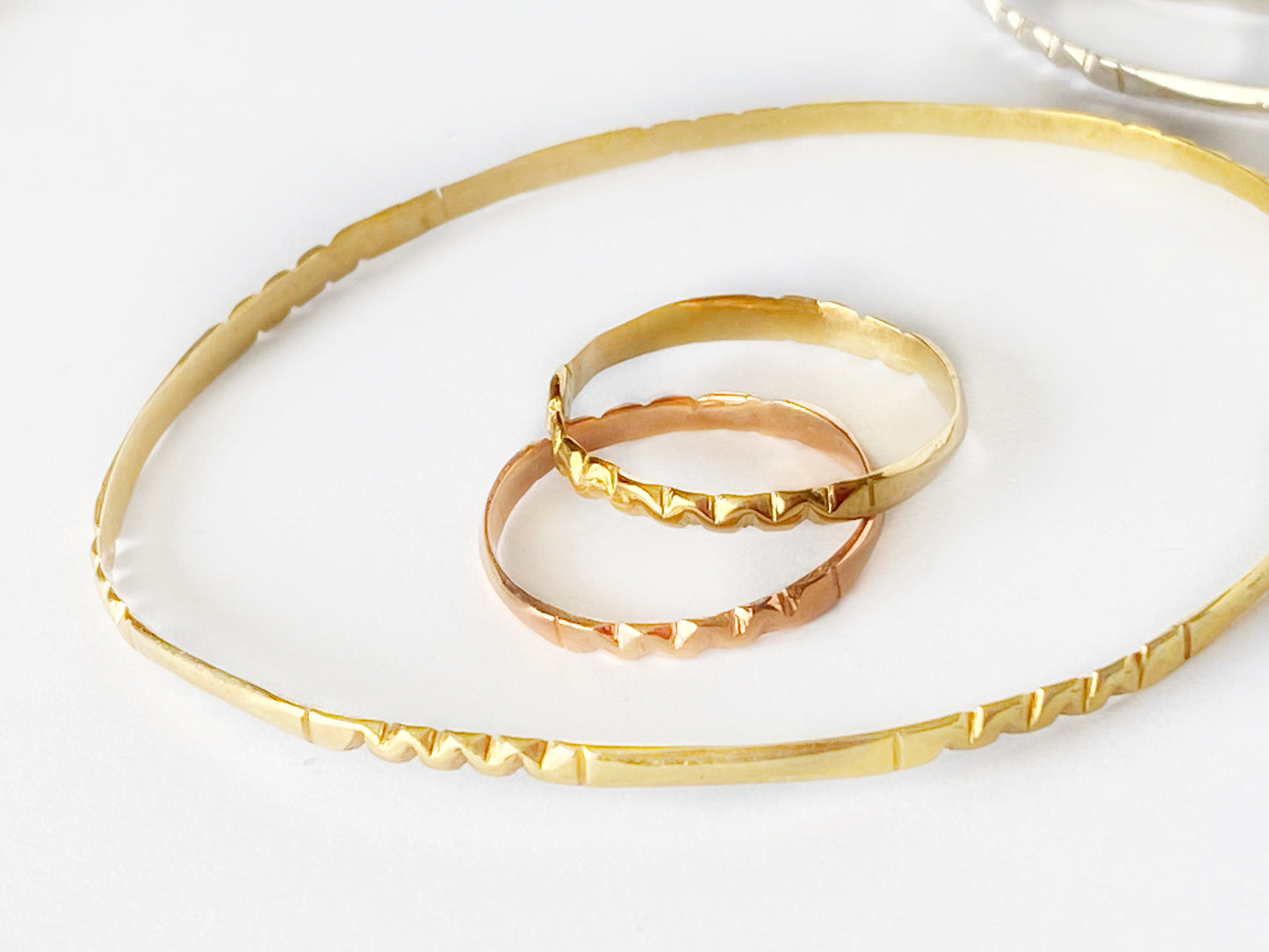Rose Gold Vermeil "Athena" Ring, 3mm, Size 11