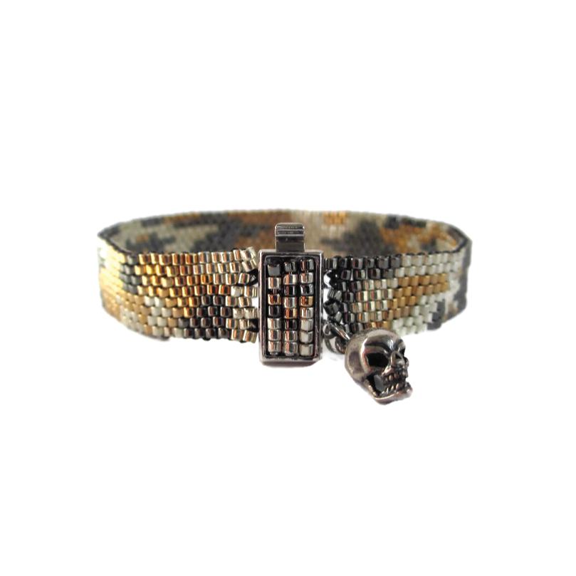 Gold, Silver, Gunmetal Cobra Bracelet