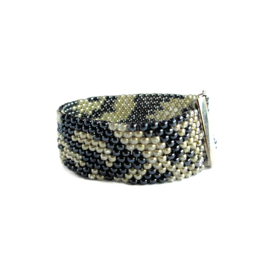 Silver & Indigo Cobra Bracelet