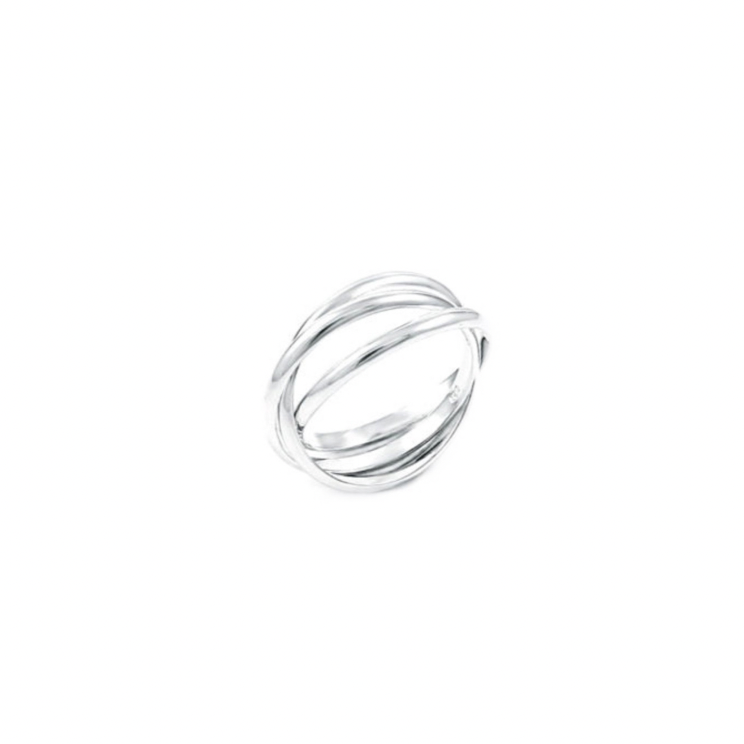 Sterling Silver 3-Linked Ring