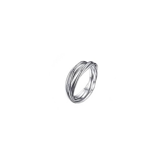 Sterling Silver 5-Linked Ring,