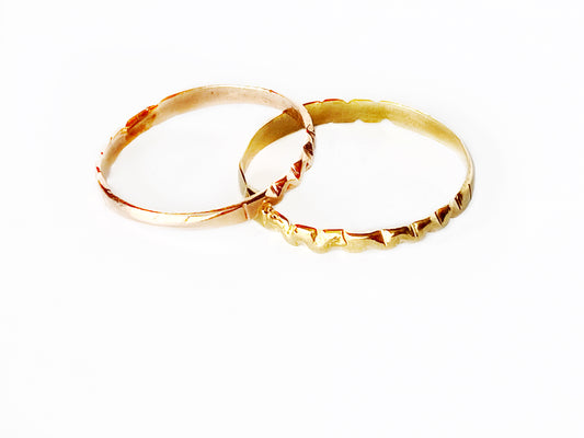 Rose Gold Vermeil "Athena" Ring, 3mm, Size 11